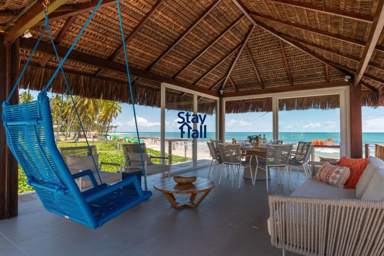프라이아 두스 카르네이로스 Casa-4Qts-Beira Mar-Piscina E Cozinheira-Sh038 빌라 외부 사진
