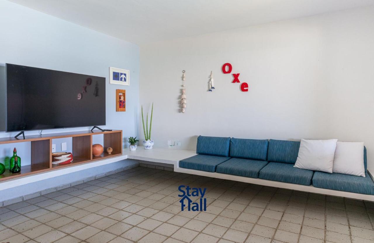 프라이아 두스 카르네이로스 Casa-4Qts-Beira Mar-Piscina E Cozinheira-Sh038 빌라 외부 사진